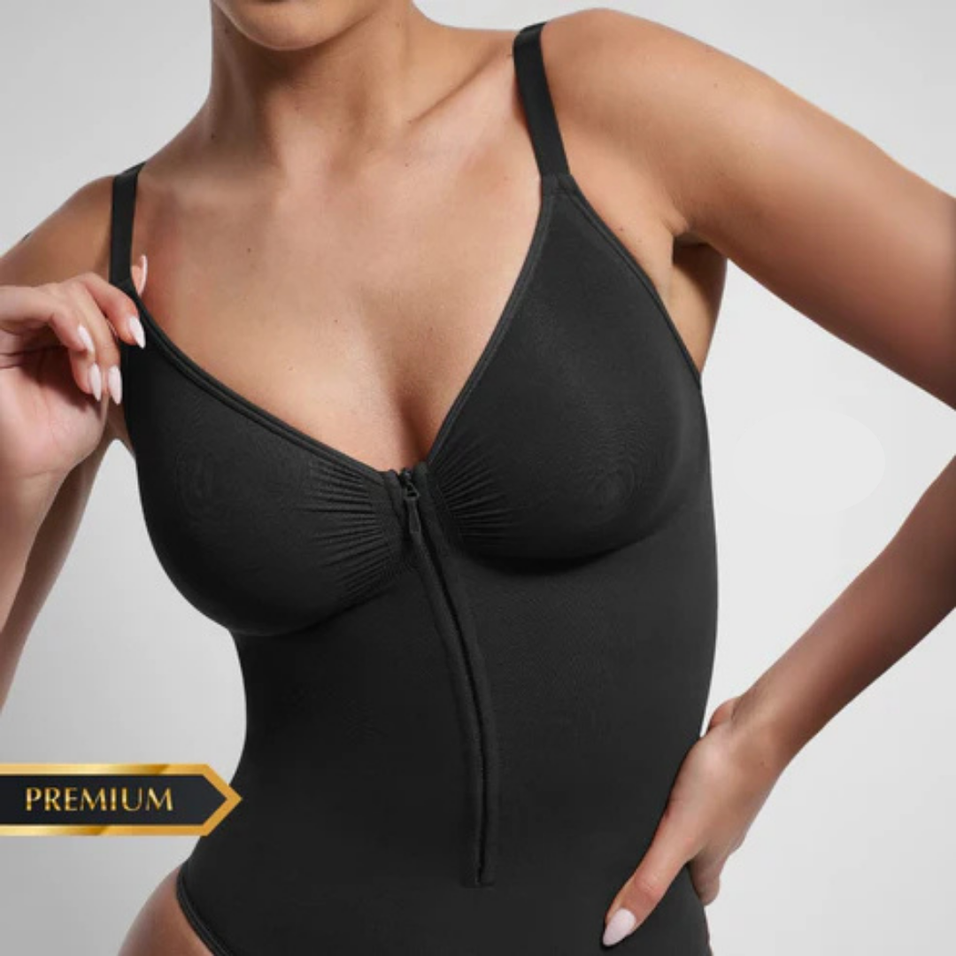 Body Moldeador Zipper control de abdomen Extremo sin costuras PREMIUM