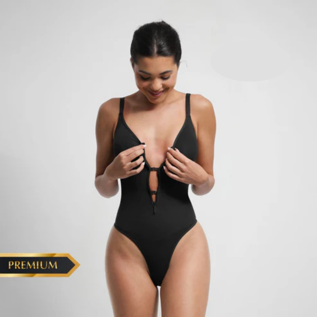 Body Moldeador Zipper control de abdomen Extremo sin costuras PREMIUM