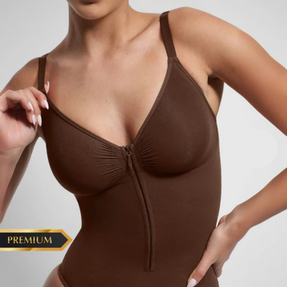 Body Moldeador Zipper control de abdomen Extremo sin costuras PREMIUM