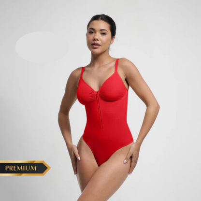 Body Moldeador Zipper control de abdomen Extremo sin costuras PREMIUM