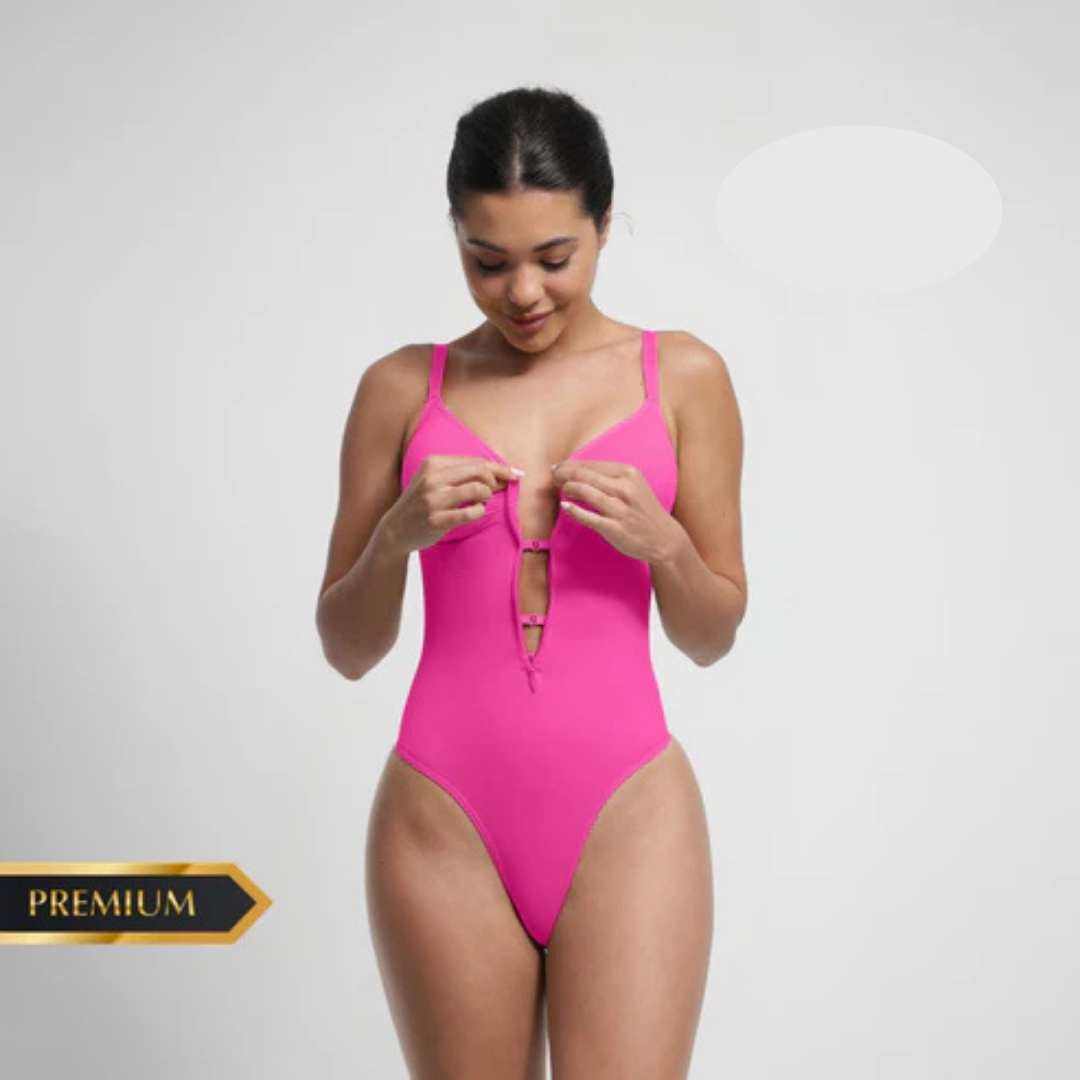 Body Moldeador Zipper control de abdomen Extremo sin costuras PREMIUM