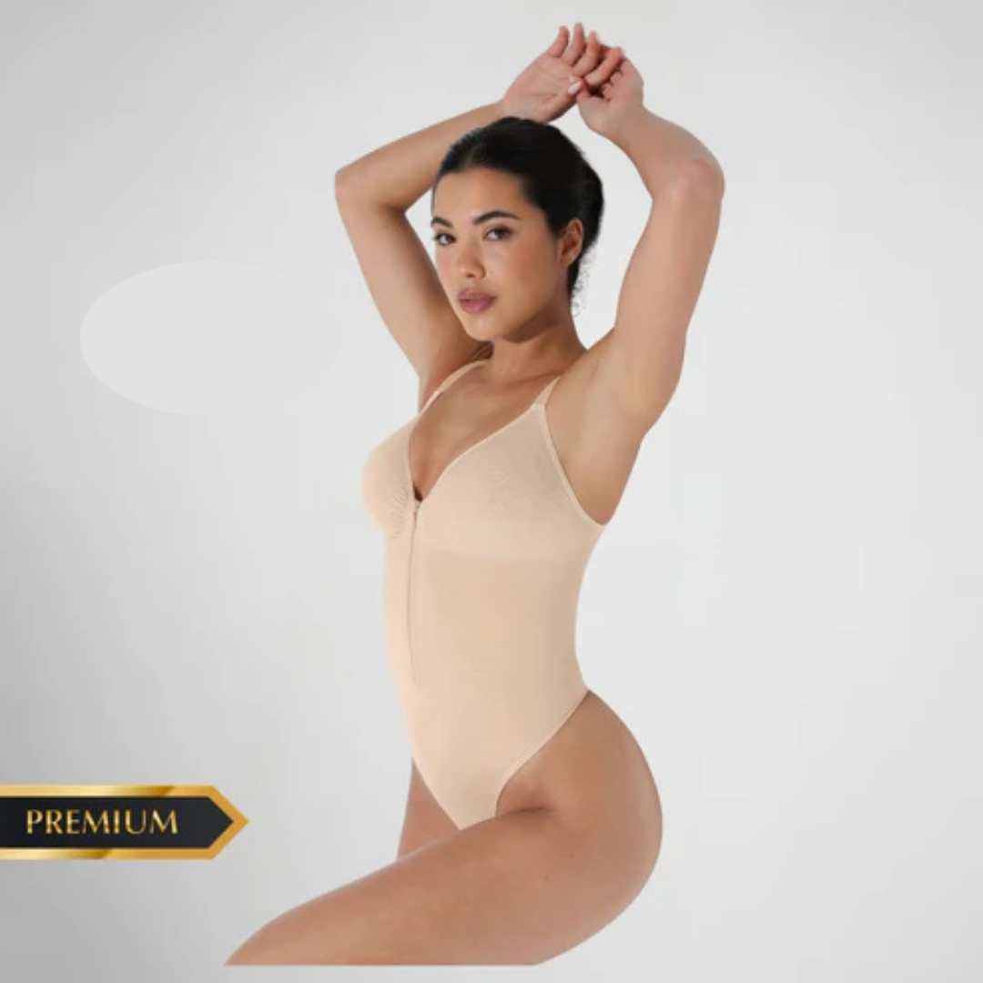 Body Moldeador Zipper control de abdomen Extremo sin costuras PREMIUM