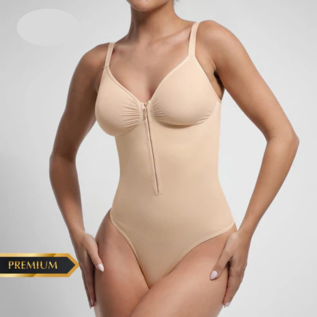 Body Moldeador Zipper control de abdomen Extremo sin costuras PREMIUM
